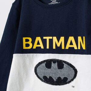 Camiseta de manga larga Batman de lentejuelas mágicas  