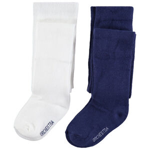 Pack de 2 medias gruesas rojas/gris jaspeado 