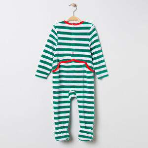 Pelele de terciopelo motivo  Papa Noel  