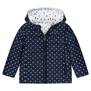 Anorak reversible con lunares all-over 