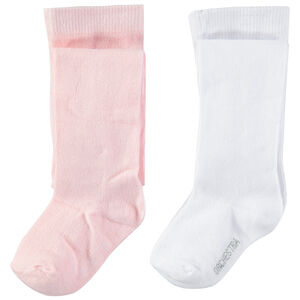 Pack de 2 medias gruesas rojas/gris jaspeado 