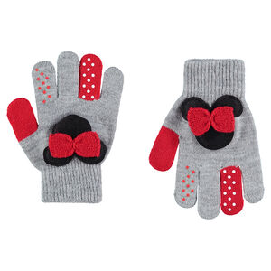 Guantes de punto con parche de Minnie ©Disney en el dorso  Main Guantes de punto con parche de Minnie ©Disney en el dorso