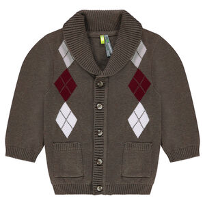 Chaqueta de punto dibujo de jacquard. 