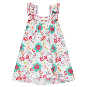 Vestido de volantes con estampado de flores all-over  Main Vestido de volantes con estampado de flores all-over