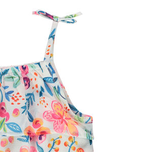 Vestido de volantes con estampado de flores  Main Vestido de volantes con estampado de flores