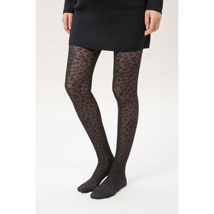 Lot de 2 collants fins à motifs 