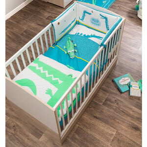 Edredón de popelina con dibujo de cocodrilo 80 x 125 cm 