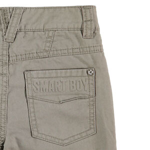 Pantalón de sarga lisa con forro de micropolar 