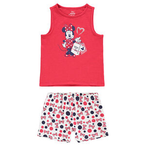 Pijama con camiseta sin mangas con estampado de Minnie ©Disney y pantalón corto con estampado all-over  Main Pijama con camiseta sin mangas con estampado de Minnie ©Disney y pantalón corto con estampado all-over