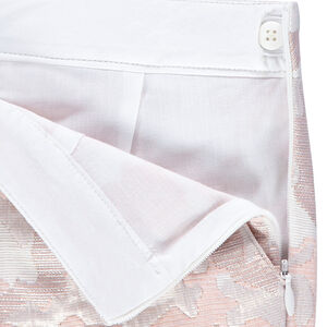 Pantalón corto de jaquard con dibujo militar brillante all over 