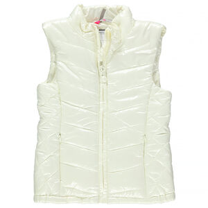 Parka sin mangas acolchadas y brillantes 