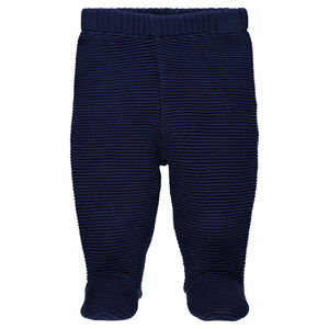 Pantalón de punto elástico pie cerrado 