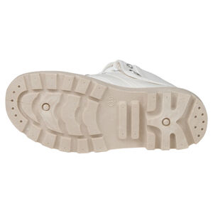 Zapatillas de deporte de caña alta de tela con pliegue a lo largo del cuello 