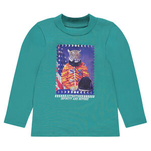 Camiseta interior con estampado de fantasía 