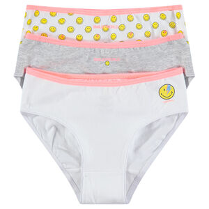 Júnior - Juego de 3 culottes de algodón con estampado de ©Smiley 