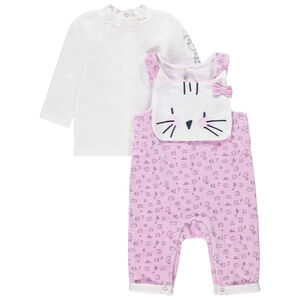 Conjunto de peto con camiseta de manga larga 