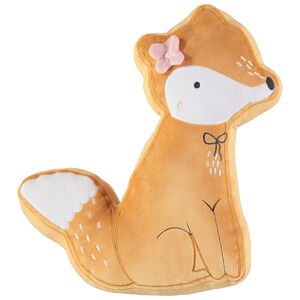 Cojín con forma de zorro de terciopelo 