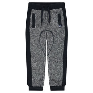 Pantalón de chándal de felpa asargada con bolsillos con cordoncillo 