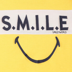 Camiseta de manga corta con inscripciones y ©Smiley estampados 