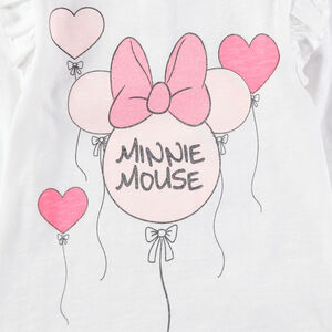 Camiseta de manga larga con estampado de Minnie con globos y brillo  Main Camiseta de manga larga con estampado de Minnie con globos y brillo