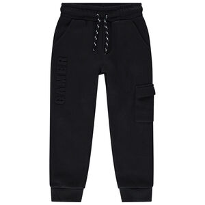 Pantalón de jogging de felpa con motivos en relieve  