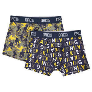 Júnior - Juego de 2 bóxers a juego de estilo skateboard 