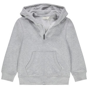 Gilet à capuche en molleton et poche kangourou 