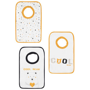 Lote de 3 baberos con estampado fantasia 