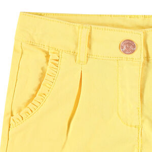 Pantalón corto de algodón con volantes en los bolsillos  Main Pantalón corto de algodón con volantes en los bolsillos