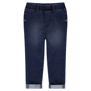 Jegging de efecto desgastado con remaches de fantasía 