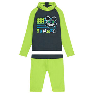 Conjunto de ba&ntilde;o antirrayos UV de Disney con estampado de Mickey 