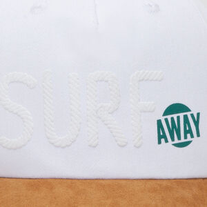 Gorra de sarga con visera efecto ante camel 