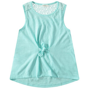 Júnior - Camiseta sin mangas de punto slub con encaje en la espalda  Main Júnior - Camiseta sin mangas de punto slub con encaje en la espalda