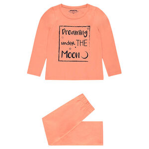 Pijama de punto con mensaje estampados  Main Pijama de punto con mensaje estampados