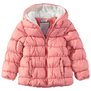 Anorak acolchado con forro de micropolar con capucha y logo estampado  Main Anorak acolchado con forro de micropolar con capucha y logo estampado