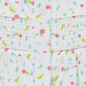 Conjunto de túnica de manga larga estampda y leggings lisos 