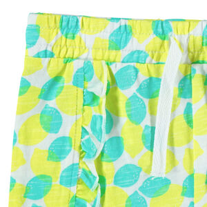 Pantalón corto de algodón con estampado de fantasía all over  Main Pantalón corto de algodón con estampado de fantasía all over