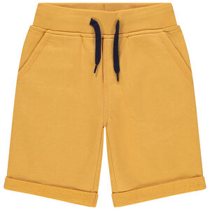 Bermudas de felpa jaspeada. 