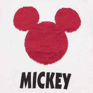 Camiseta de manga larga de punto con Mickey ©Disney de lentejuelas mágicas 