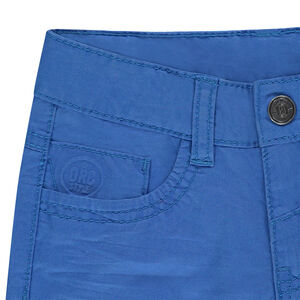 Bermudas de algodón teñido efecto arrugado 