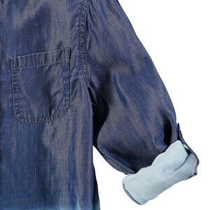 Júnior - Camisa de manga larga con efecto tie and dye y bolsillo 
