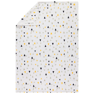 Cobija de sherpa con estampado de triángulos 