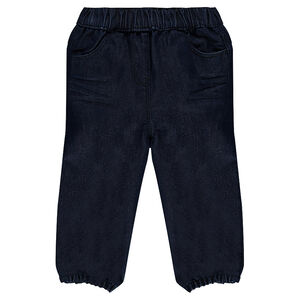 Jeans cintura y tobillos elásticos 