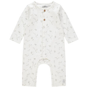 Combinaison longue à motifs plumes all-over en coton bio  Main Combinaison longue à motifs plumes all-over en coton bio