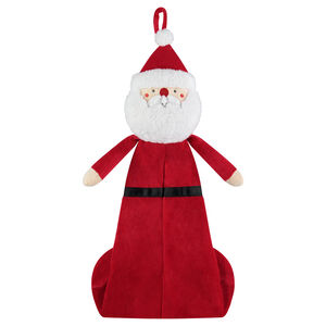 Funda de pijama de terciopelo con forma de Papá Noel 