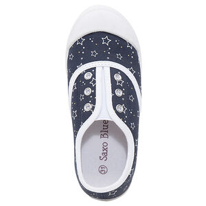 Zapatillas bajas de tela con estampado de estrellas all over 