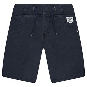 Bermudas de algodón con cintura elástica y bolsillos 