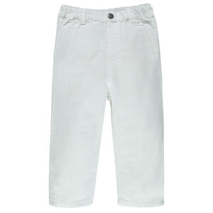 Pantalon en coton armuré à poches 