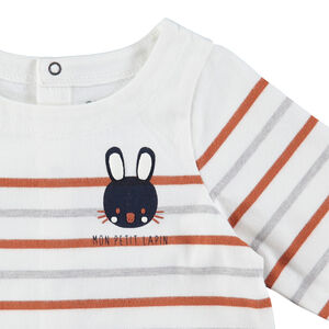 Marinera de manga larga con estampado de conejo 