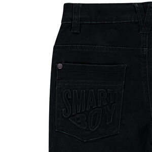 Júnior - Pantalón con efecto arrugado e inscripción de relieve 